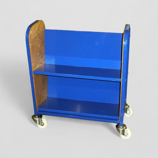 Large shelf single sided book trolley