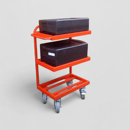 Small hot box transport trolley