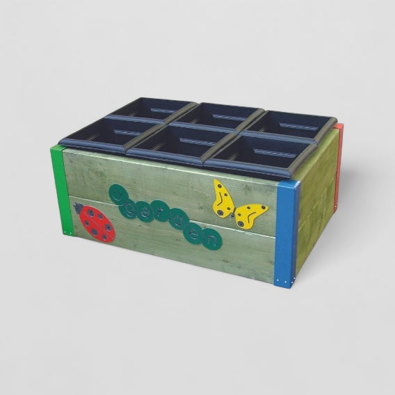 6 box garden planter