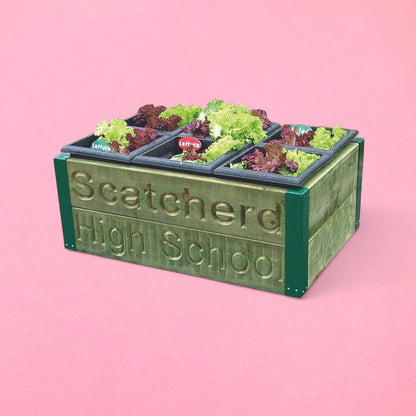 6 planter garden box