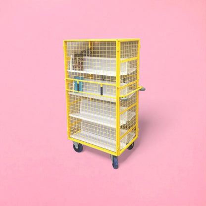 Book transporter trolley cage