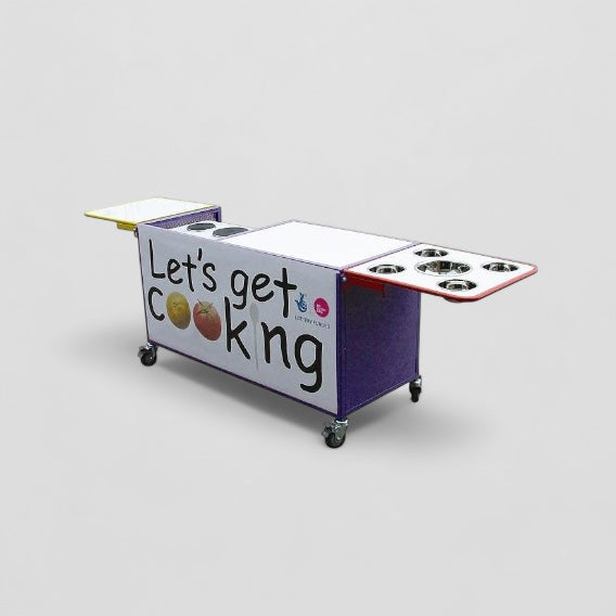 Complete cooking station trolley