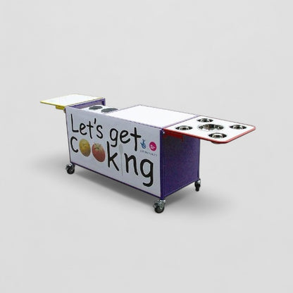 Complete cooking station trolley