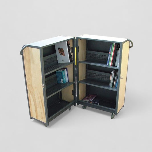 Lock in book trolley