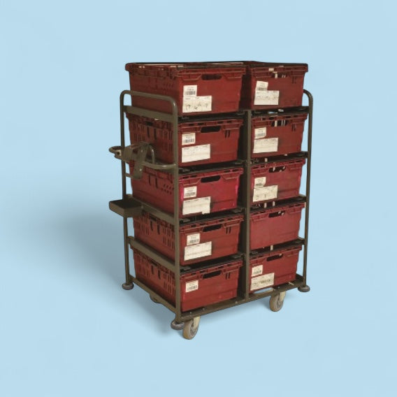 10 box multiitem picking trolley