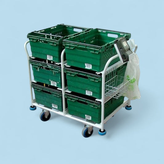 6 box multiitem picking trolley