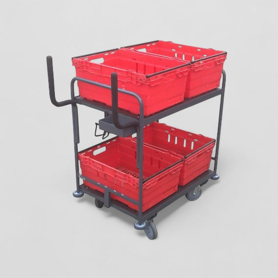 4 box multipick trolley