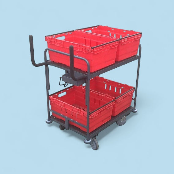4 box multipick trolley