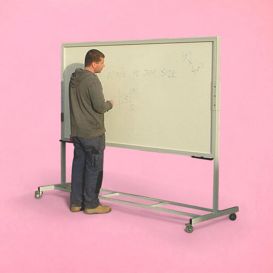 Large double sided notice office/school white and pin board