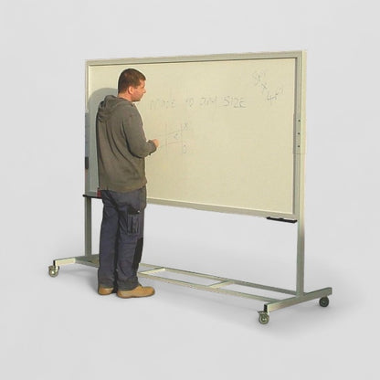 Large double sided notice office/school white and pin board