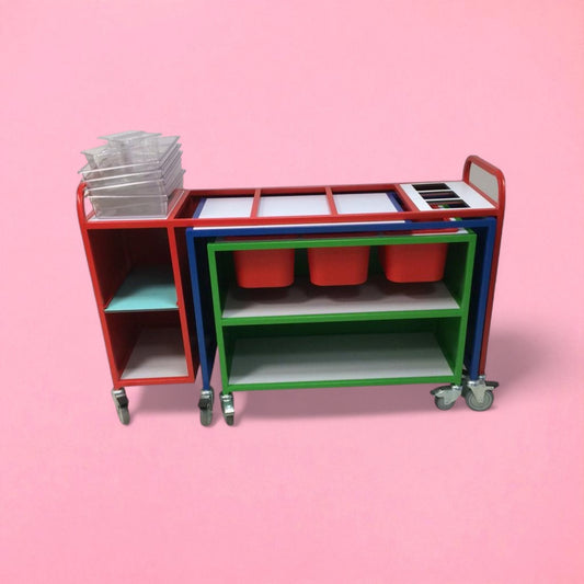 Complete nesting clearing trolley