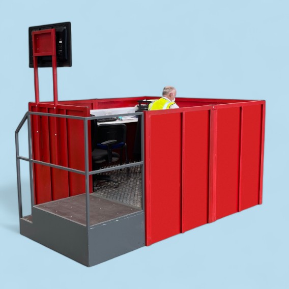 Compact Office Pod with Steps