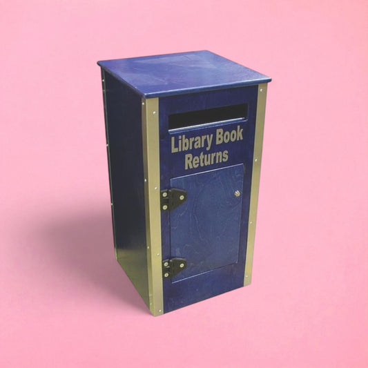 Heavy duty library book return bin