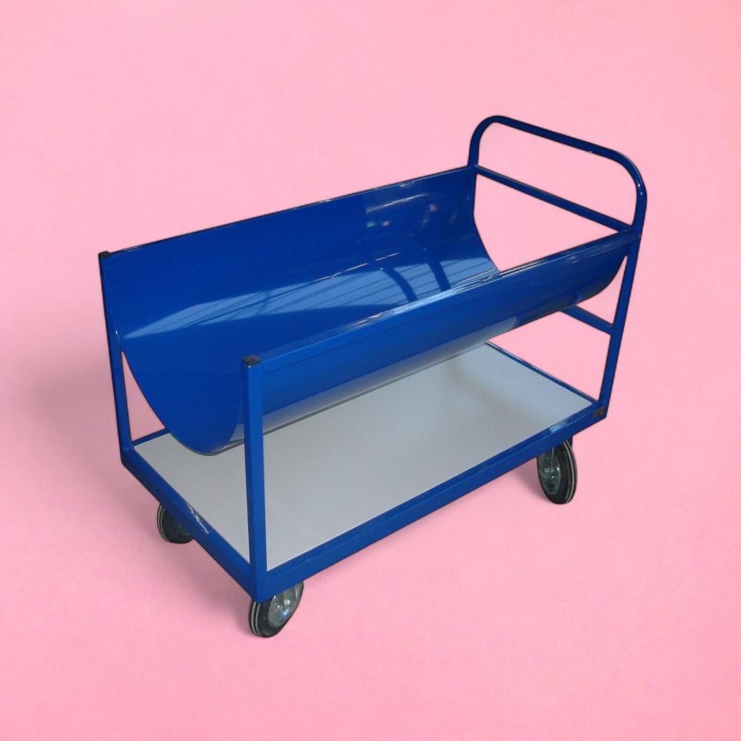 Roll transport trolley