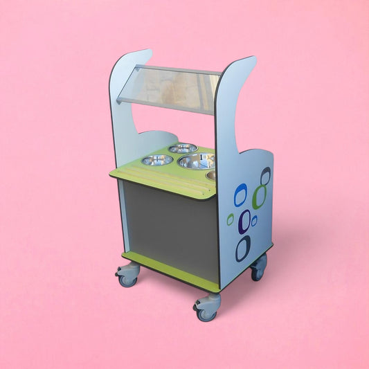 Aqua smart compact serving bar w hygiene screen