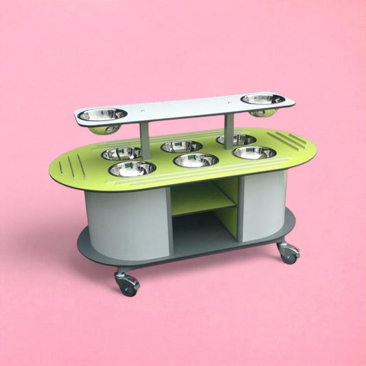 Aqua smart primary height salad station with worktop