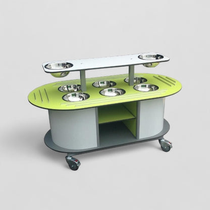 Aqua smart primary height salad station with worktop