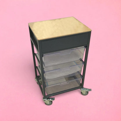 Display tray and storage trolley
