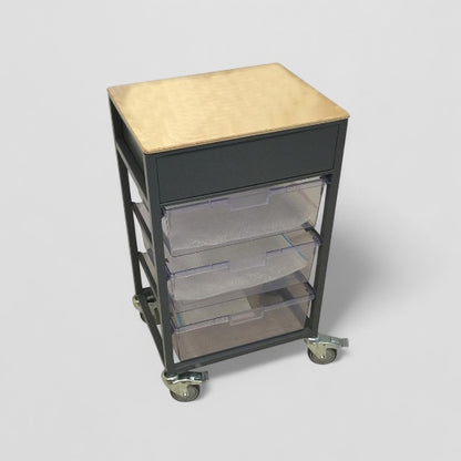 Display tray and storage trolley