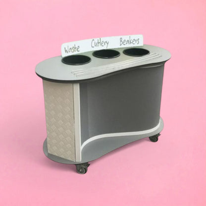 Curved clearing station