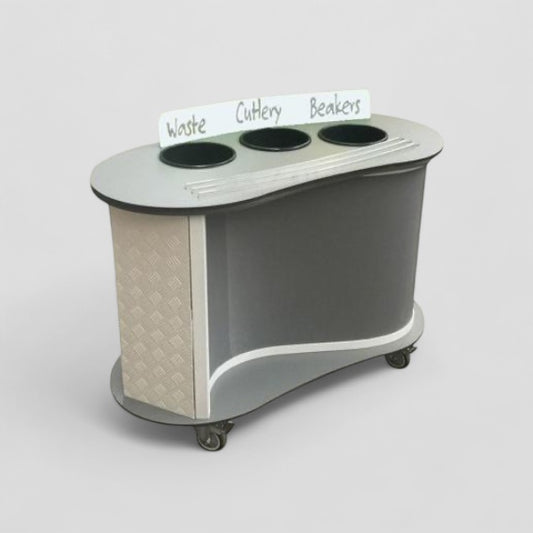 Curved clearing station