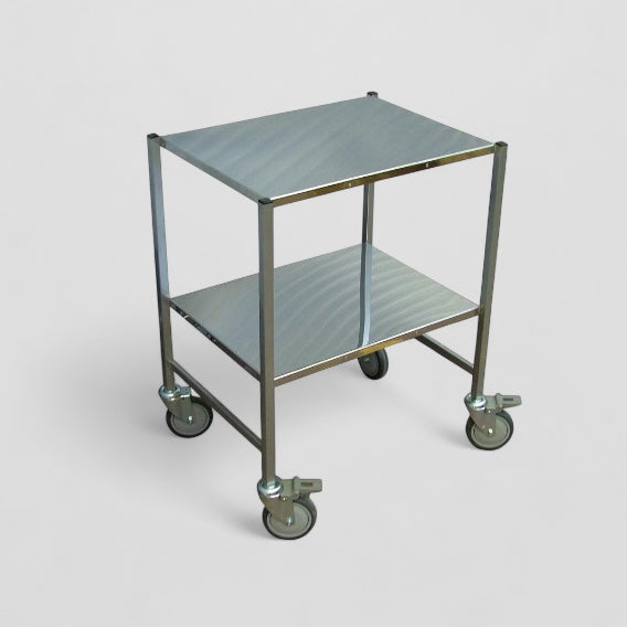 Small stainless steel trolley