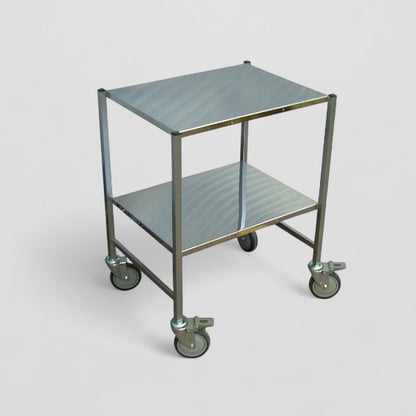 Small stainless steel trolley