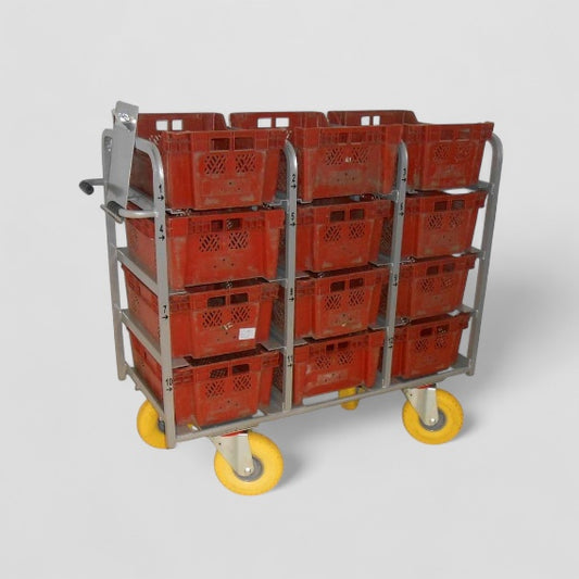 12 box tote trolley