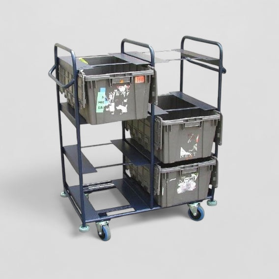 6 tote box trolley