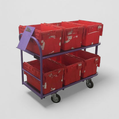 6 tote box trolley