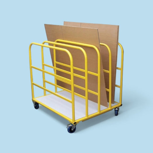 Divider trolley for cardboard