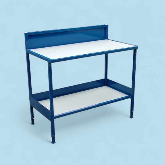 Workbench with adjustable height legs